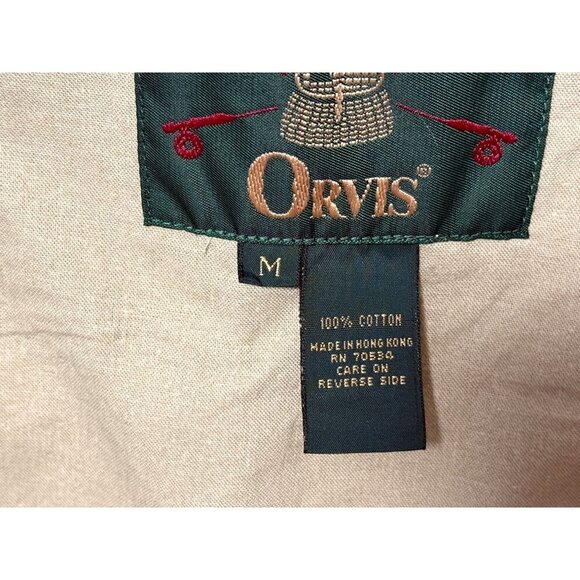Vintage Orvis Women’s Quilted Button-Up Fishing Sports Vest Khaki‎ Tan Size M - Picture 4 of 12